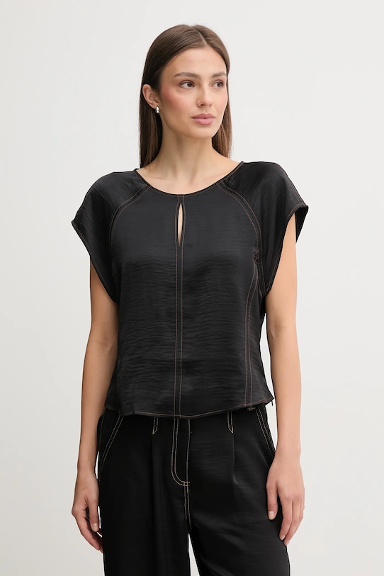 Dkny bluză uni negru P5EA7B94