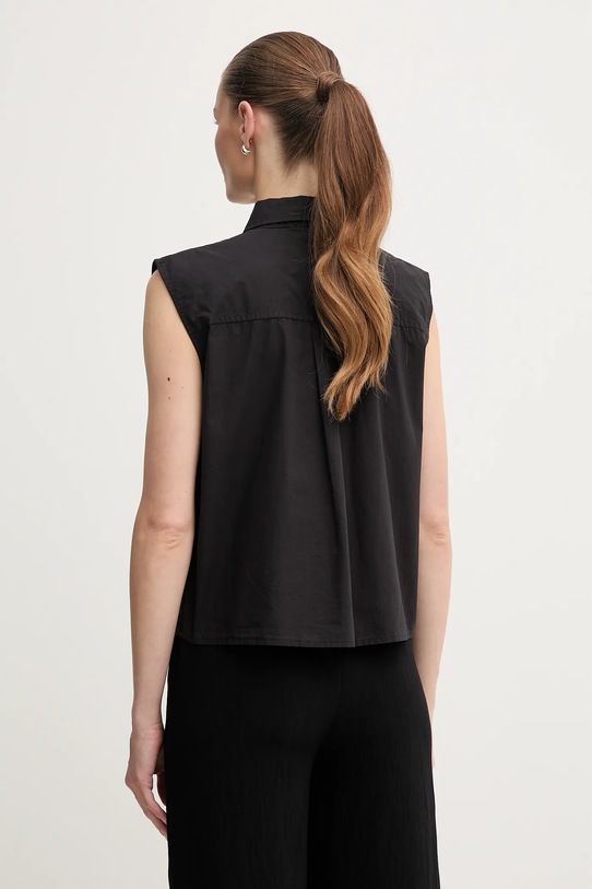 Ρούχα Βαμβακερό πουκάμισο Dkny P5DM0B45 μαύρο