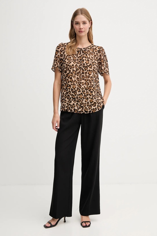 Dkny bluzka UE5TIF97 beżowy AW25