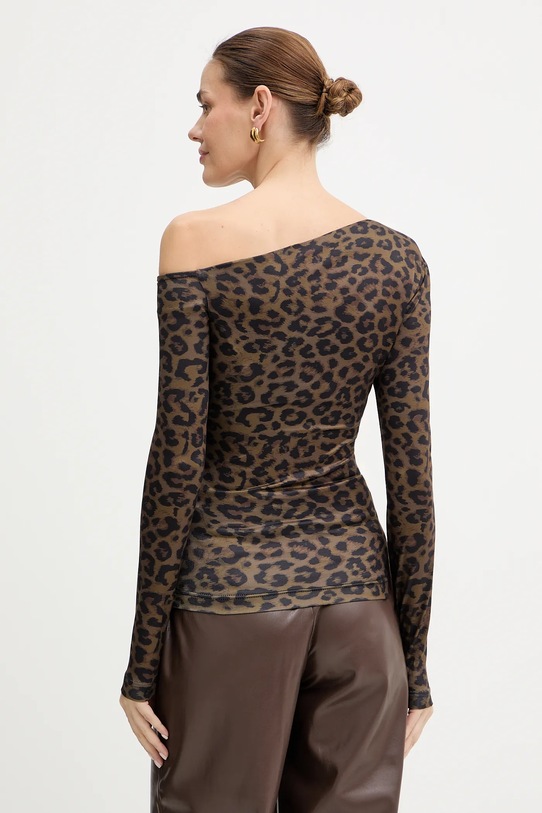 Odzież Guess longsleeve ANITA W5BP08.K1492 brązowy