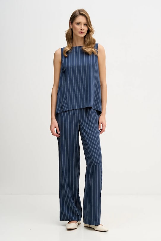 Sisley bluzka 5GNKLH01P granatowy AW25