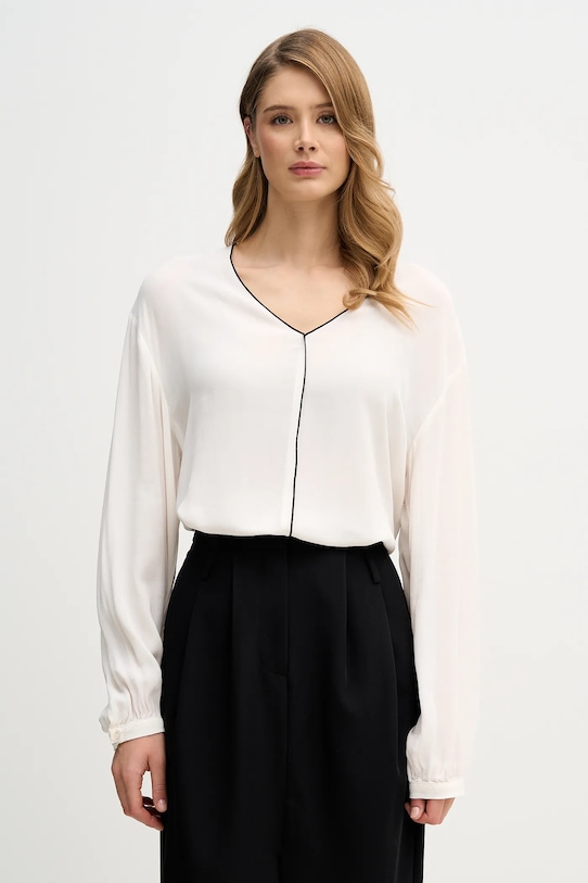 Sisley bluzka casual beżowy 5IDTLQ09H