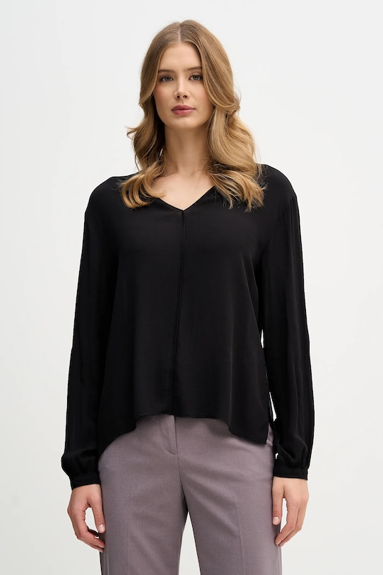 Sisley bluzka casual czarny 5IDTLQ09H