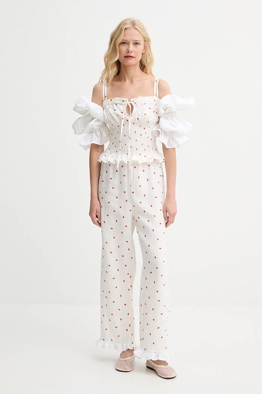 Льняная блузка The Sleeper ALTP01C093N бежевый AW25