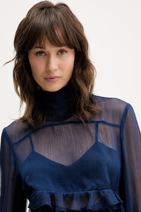 Blúzka Bardot tmavomodrá 59933TB