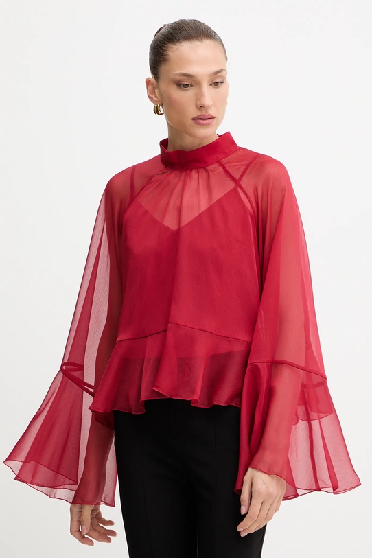 Twinset bluzka regular czerwony 252AT2213