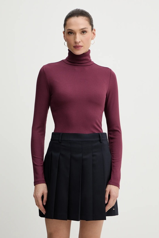 Levi's longsleeve z elastanem bordowy A8769.0018