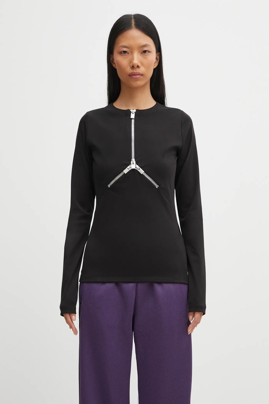 Heliot Emil bluzka okrągły czarny AW25.W.13.086.BLK01