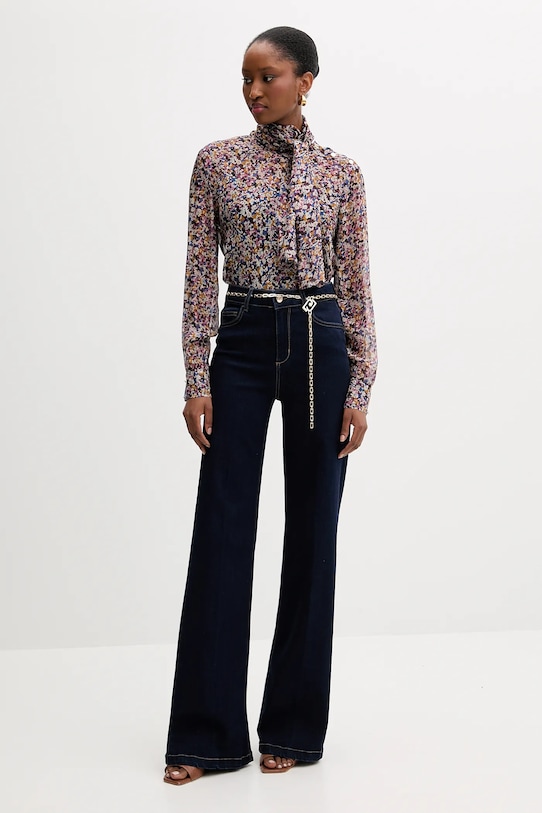 Μπλούζα με μετάξι Liu Jo MF5386.T2559 μωβ AW25