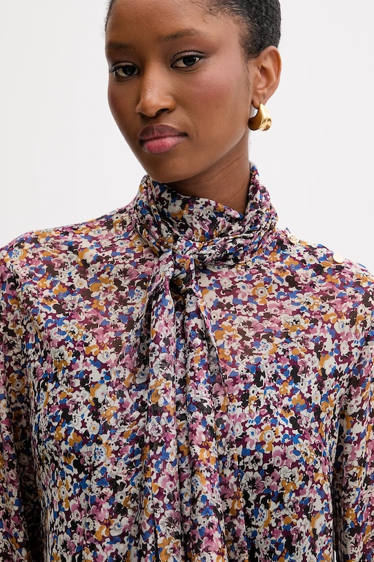 Μπλούζα με μετάξι Liu Jo μωβ MF5386.T2559