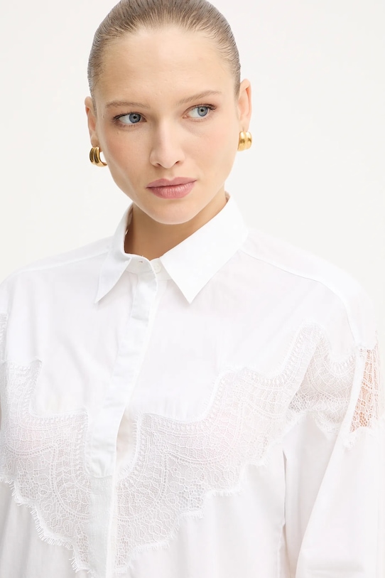 BOSS Orange koszula bawełniana biały 50548385