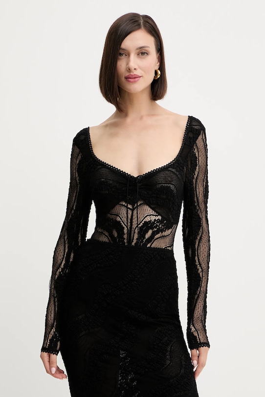 Charo Ruiz Ibiza body z elastanem czarny 257104