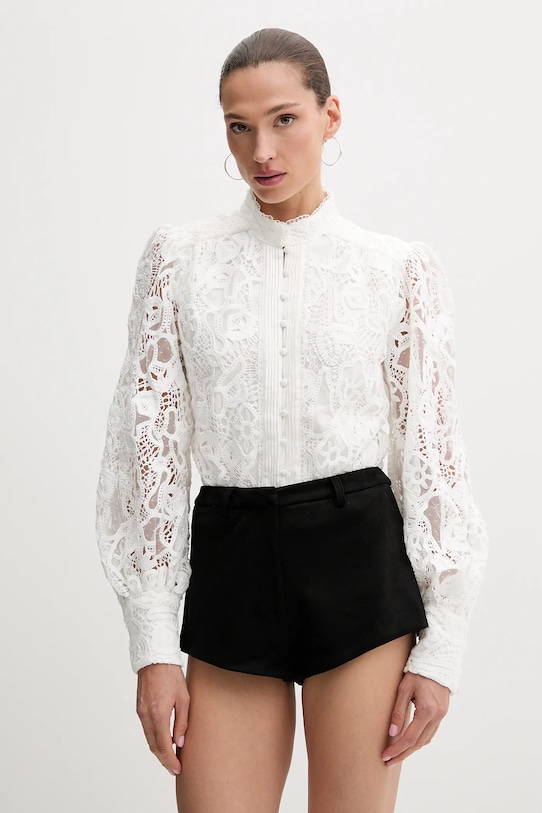 Bardot bluză cu modele alb 59730TB3