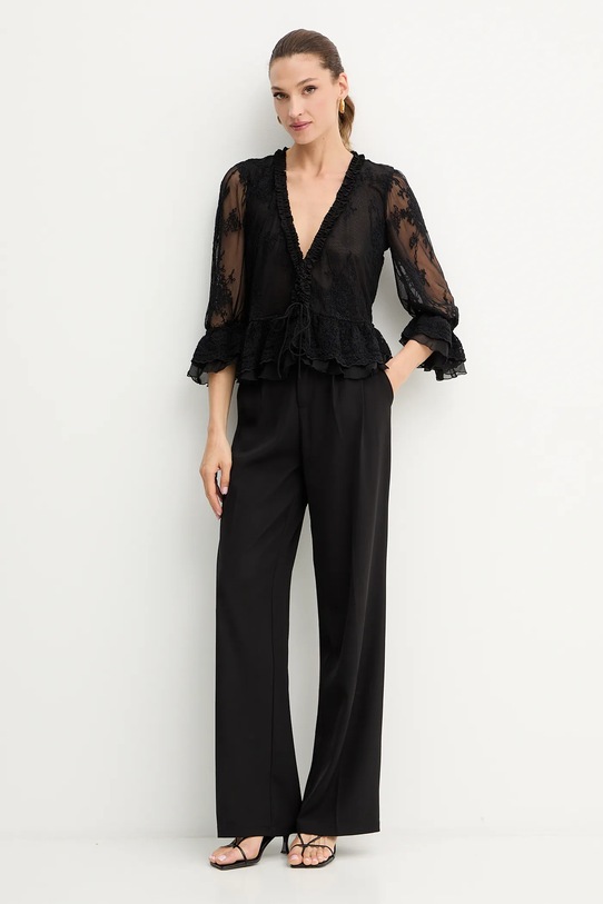 Πουκάμισο Bardot 60028TB1 μαύρο AW25