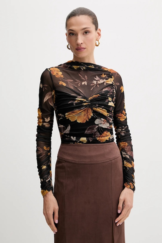 Bardot bluzka wzorzyste czarny 60047TB