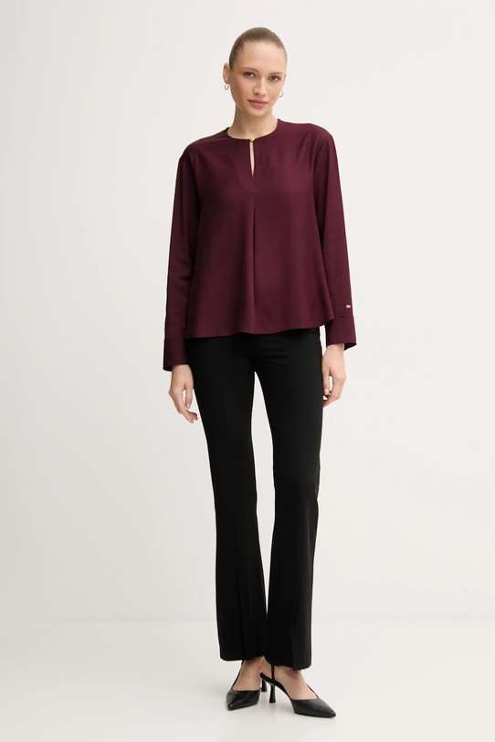 Блузка Tommy Hilfiger WW0WW47339 бордо AW25