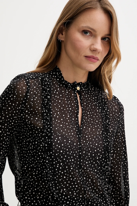 Blúzka Tommy Hilfiger čierna WW0WW47494