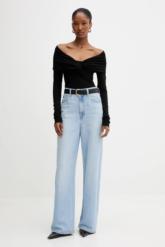 Боди La Mania FOLD черен AW25