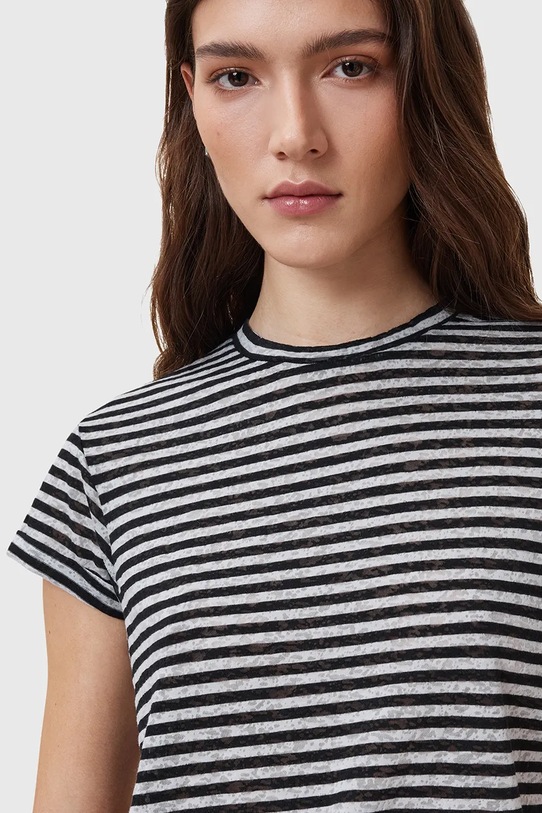 AllSaints t-shirt bawełniany ANNA W007JY czarny AW25
