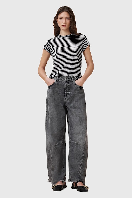 AllSaints t-shirt in cotone ANNA nero W007JY