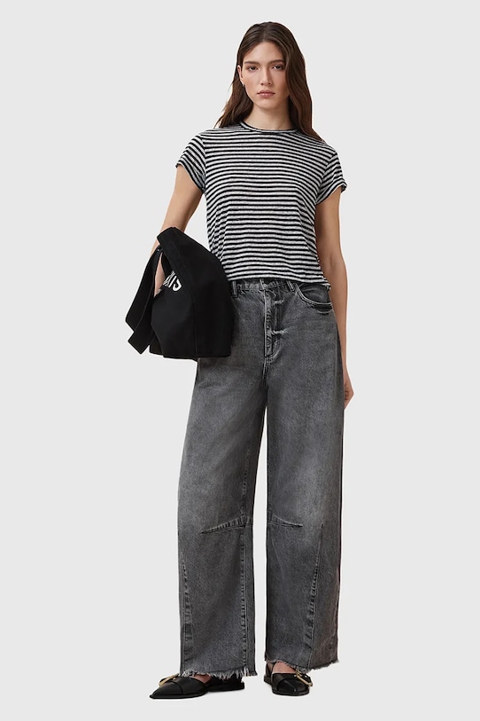 AllSaints t-shirt in cotone ANNA W007JY nero