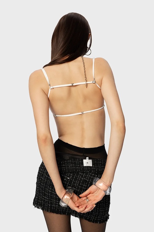 Блузка GOD SAVE QUEENS EXECUTIVE TWEED TOP GSQ.155.110 белый AW25