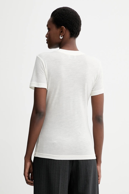 Odzież Filippa K t-shirt z domieszką kaszmiru 31742.FK beżowy