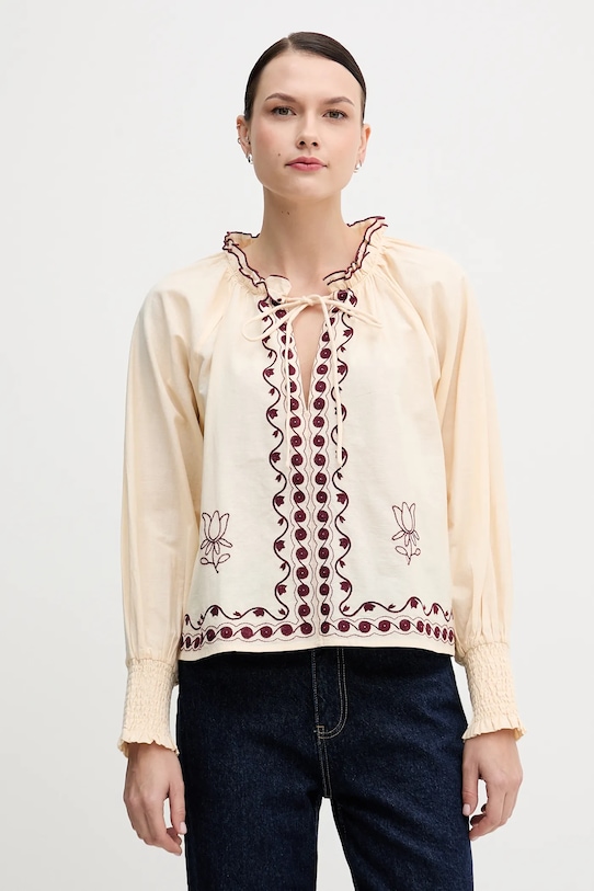 Hoss Intropia bluzka długi beżowy 6282695