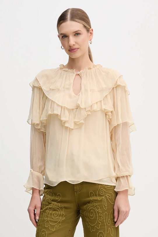 Hoss Intropia bluzka casual beżowy 6282680