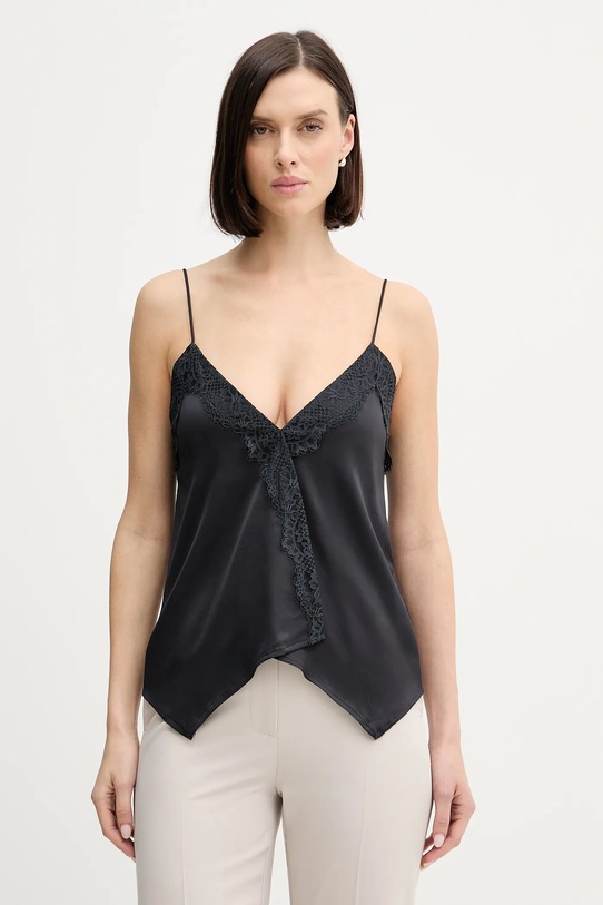 Hoss Intropia bluzka z elastanem granatowy 5872103