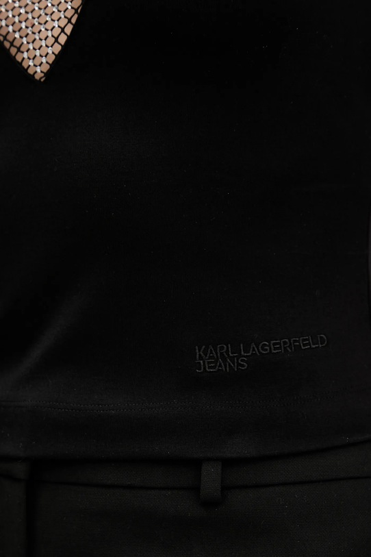 Top Karl Lagerfeld Jeans A4W17032 černá
