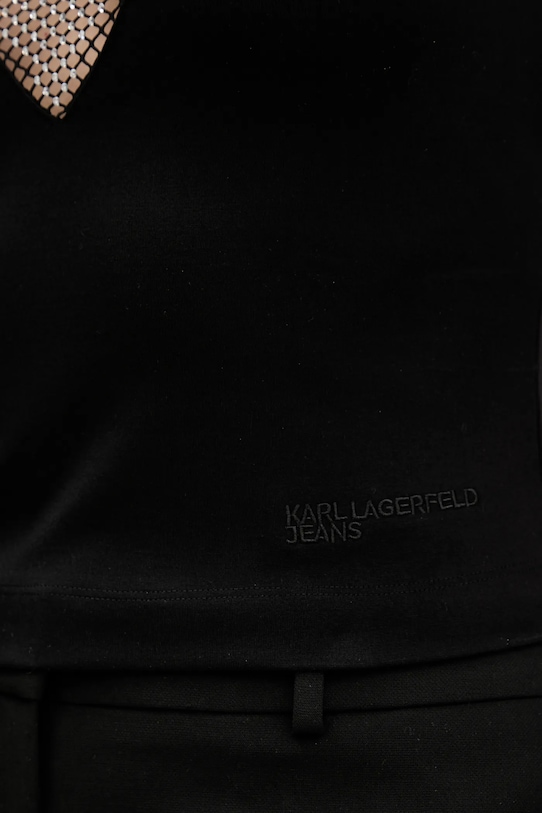 Топ Karl Lagerfeld Jeans A4W17032 черен