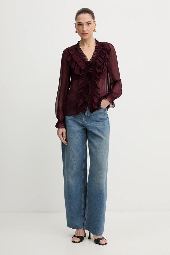 Morgan camicetta CATHY granata AW25