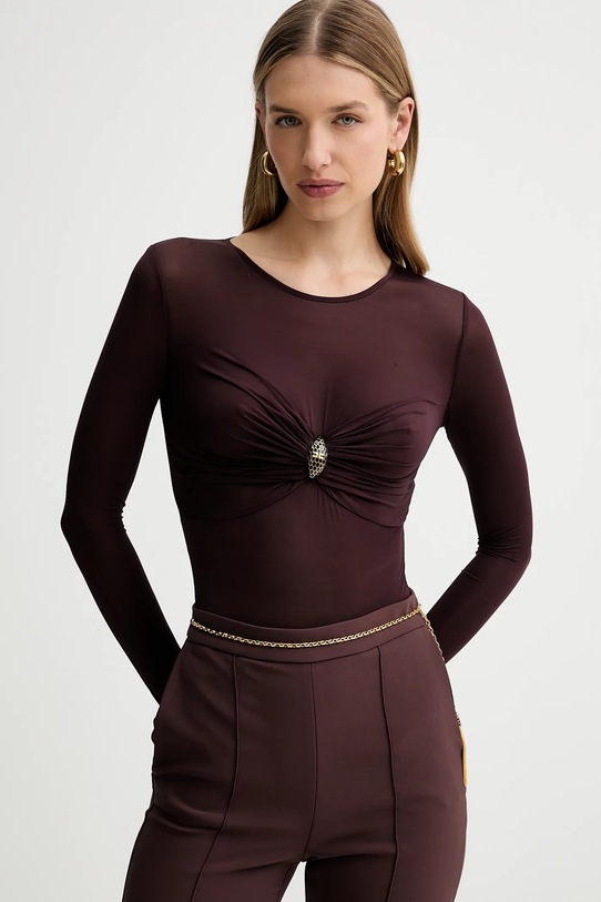 Elisabetta Franchi body BO01657E2 bordowy