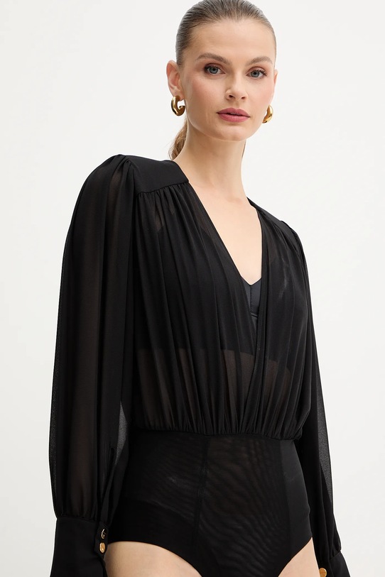 Κορμάκι Elisabetta Franchi μαύρο CB00857E2