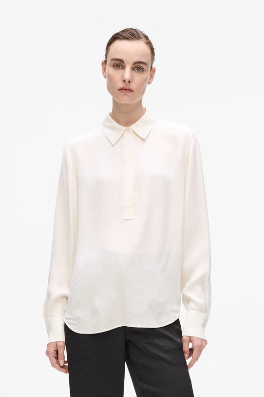 Halenka Karl Lagerfeld dlouhý bílá A4W11012