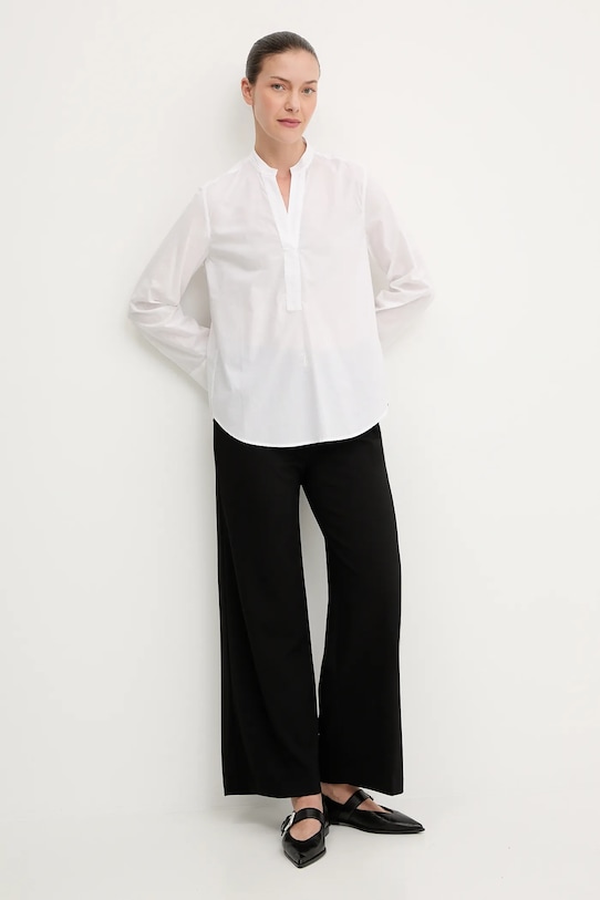 Marc O'Polo bluză din bumbac 508092142169 alb AW25