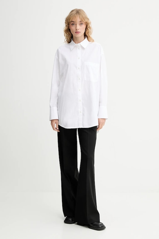 Πουκάμισο Marc O'Polo 508113442221 λευκό AW25