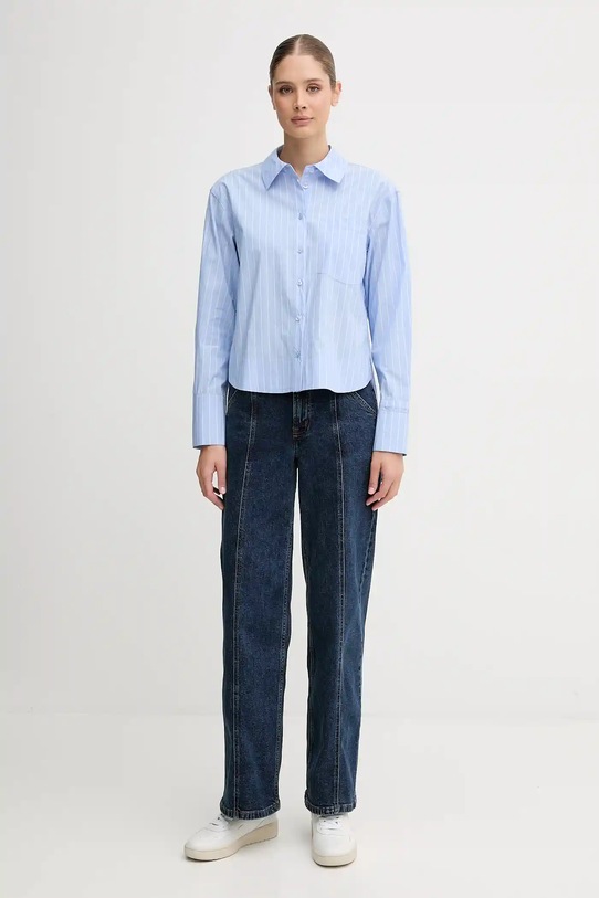 Dkny camasa din bumbac DJ5W2129 albastru AW25