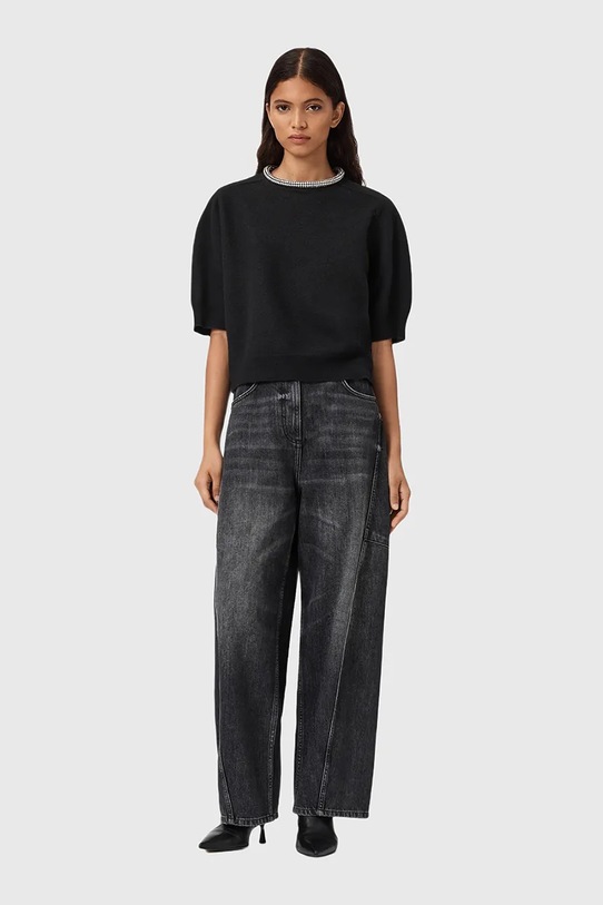 AllSaints tricou de lână ODELL negru W049KD