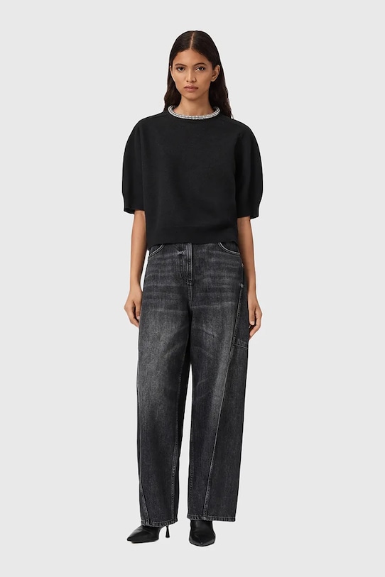 AllSaints tricou de lână ODELL negru W049KD