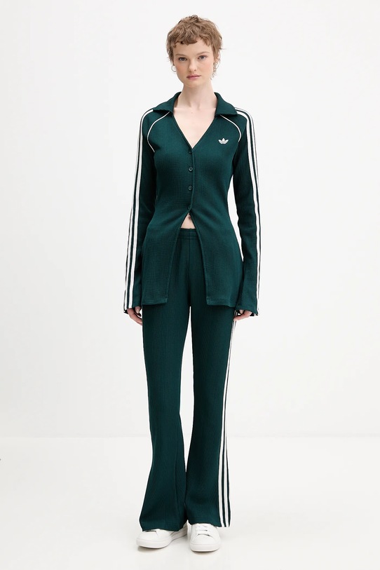 Πουκάμισο adidas Originals KS7810 πράσινο AW25