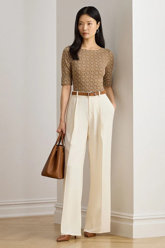 Îmbrăcăminte Lauren Ralph Lauren bluză 200980042 maro