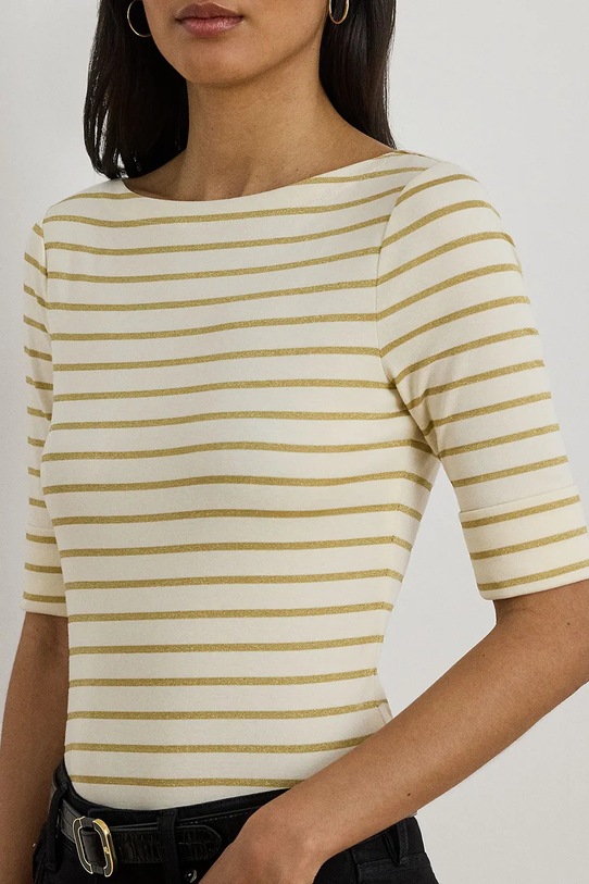 Μπλουζάκι Lauren Ralph Lauren μπεζ 200980044