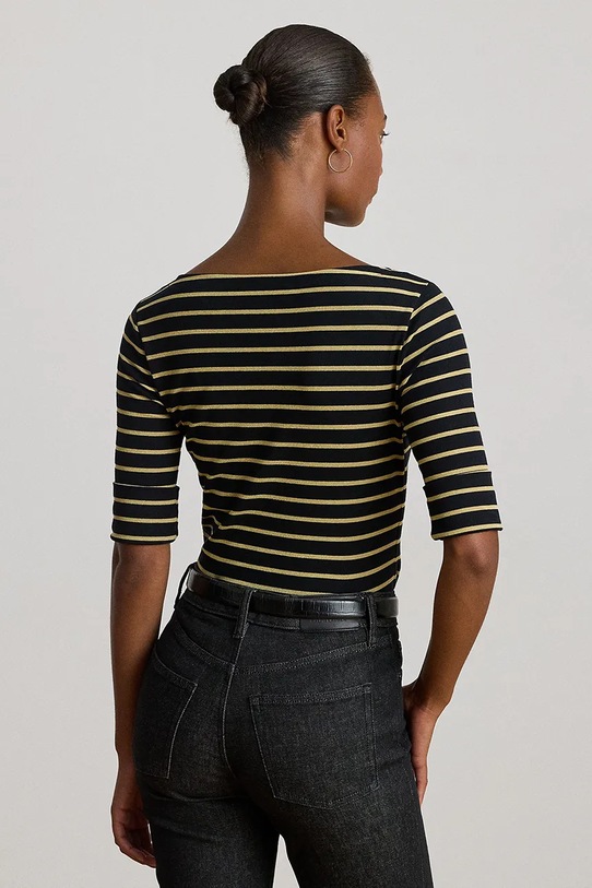 Μπλουζάκι Lauren Ralph Lauren 200980044 μαύρο AW25