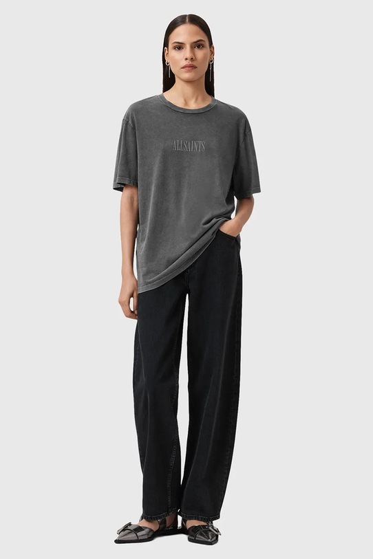 AllSaints t-shirt bawełniany WINGS W076JD szary