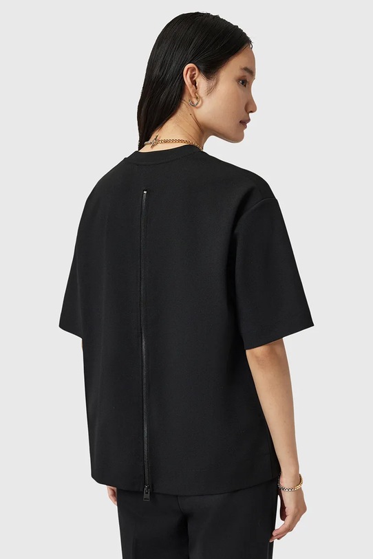 Ρούχα Μπλουζάκι AllSaints DANI W002JD μαύρο