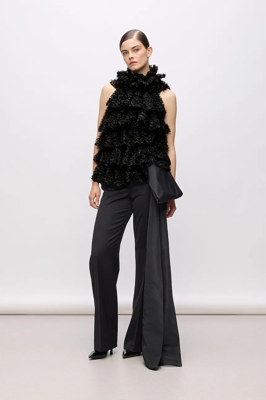 Karl Lagerfeld bluzka Karl Lagerfeld Studio czarny A4W11041