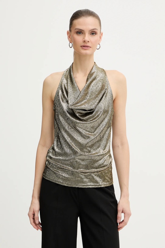 Morgan bluzka z elastanem złoty DREA