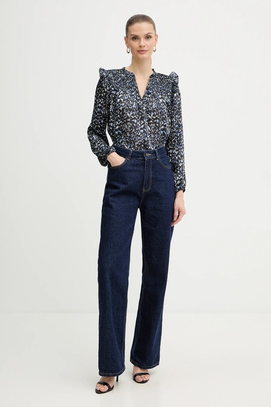 Morgan bluzka OGRAPHY niebieski SS26